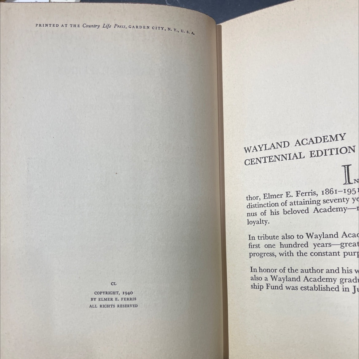 jerry at the academy book, by elmer e. ferris, 1940 Hardcover image 3