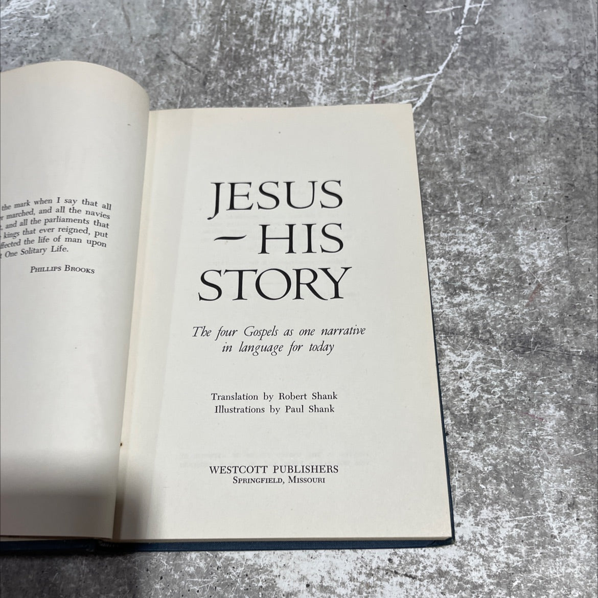 jesus - his story book, by robert shank, 1962 Hardcover image 2