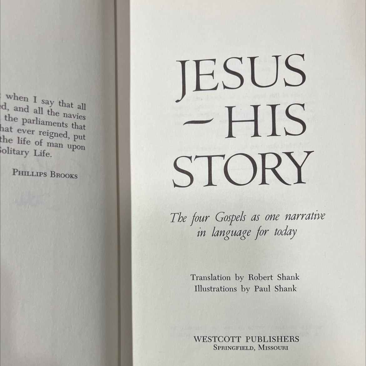 SIGNED jesus - his story book, by robert shank, 1962 Hardcover, Vintage image 2