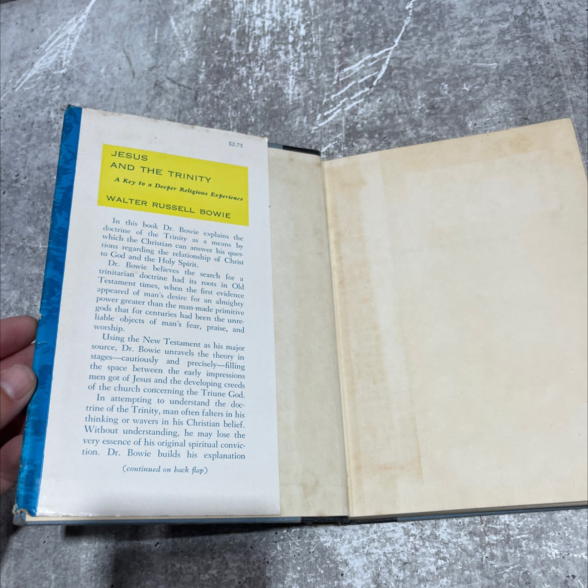 jesus and the trinity book, by walter russell bowie, 1960 Hardcover image 4