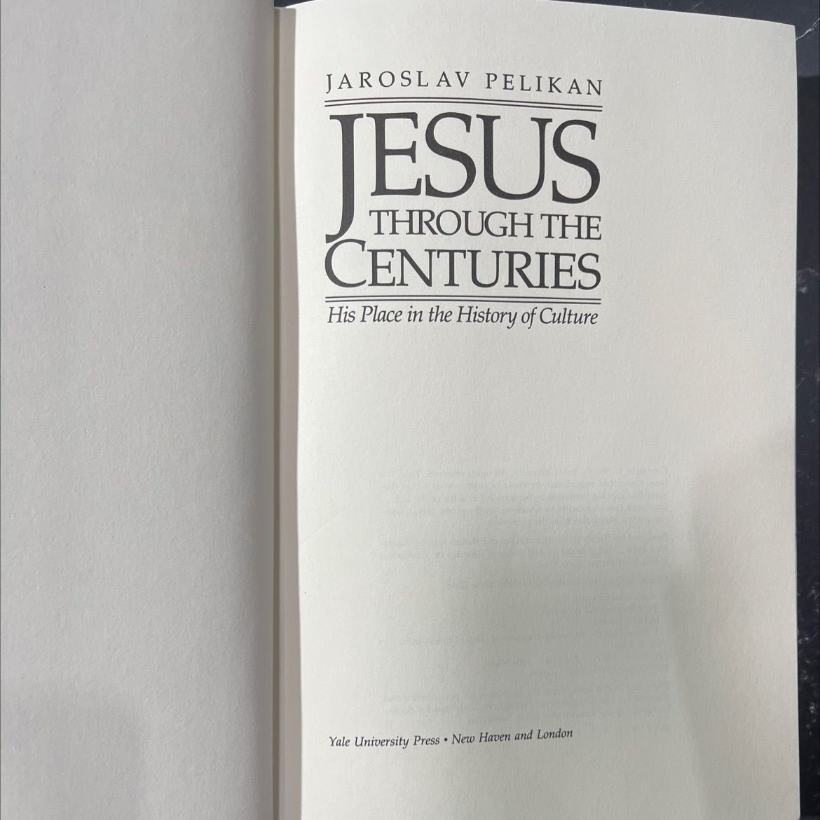 jesus through the centuries book, by jaroslav pelikan, 1985 Hardcover image 2