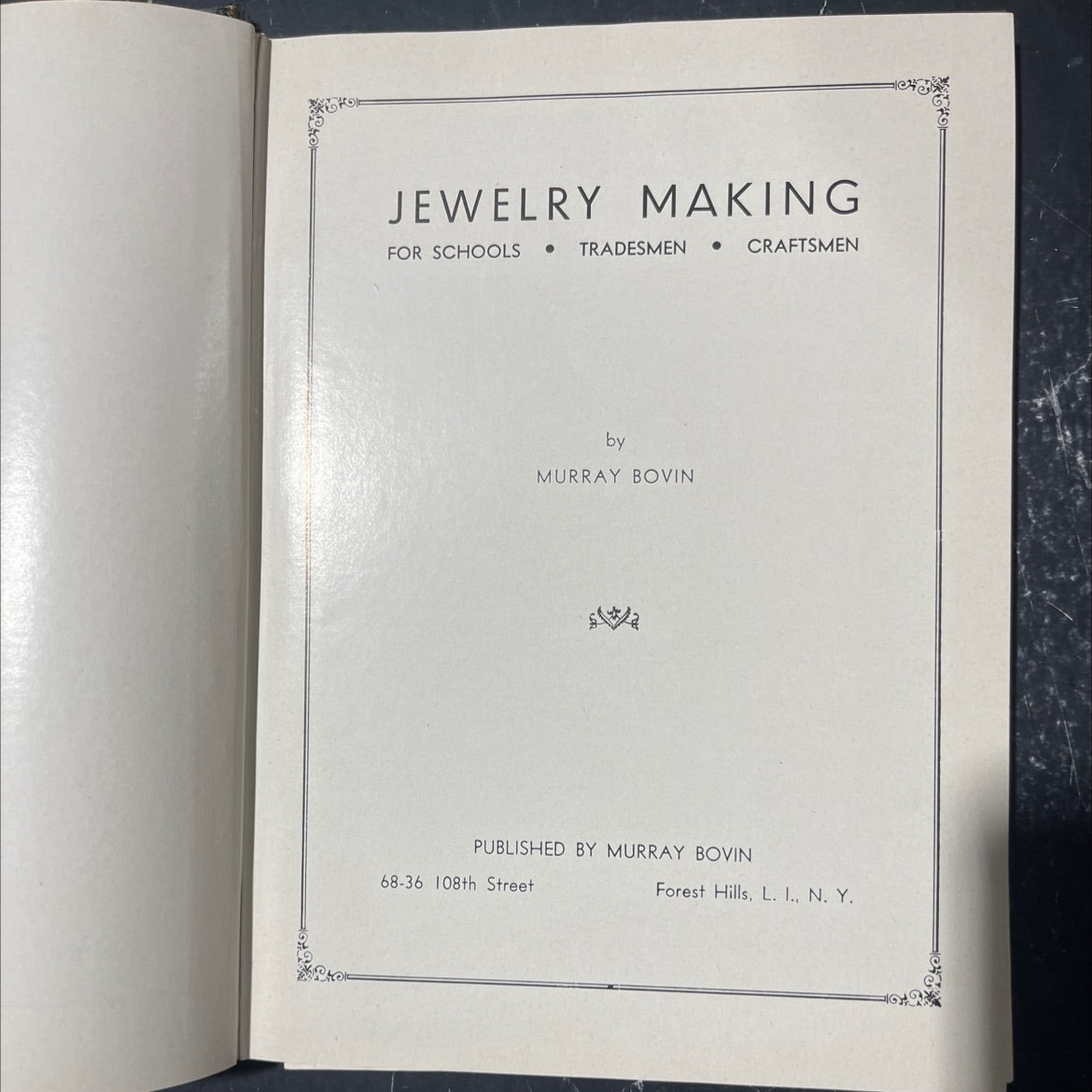 jewelry making for schools • tradesmen book, by murray bovin, 1955 Hardcover image 2