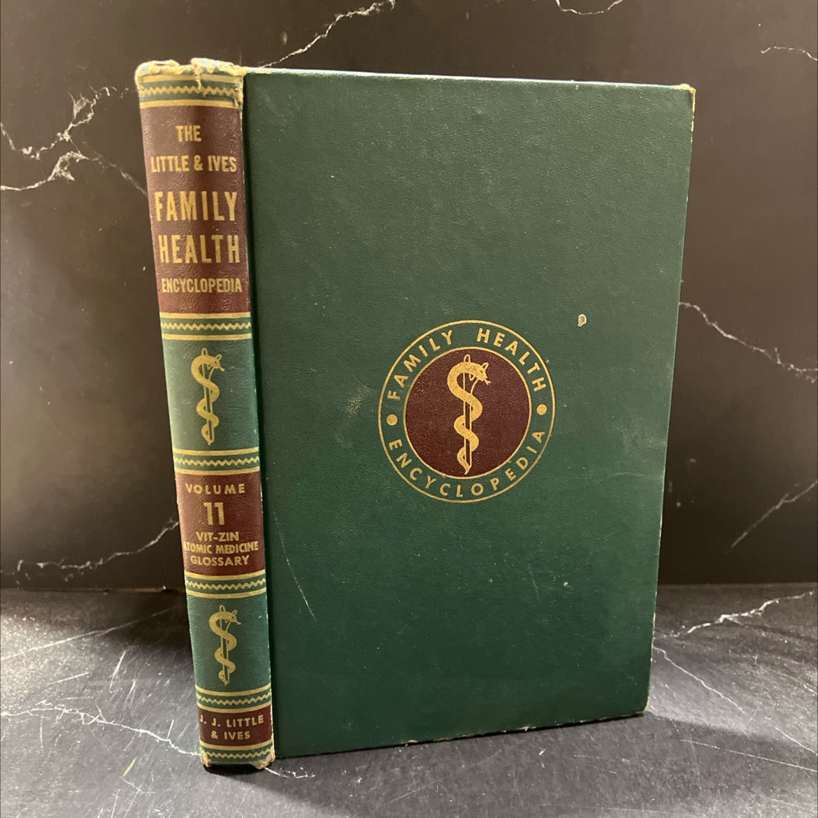 jima little & ives family health encyclopedia book, by randolph lee clark, jr. and russell w. cumley, 1956 Hardcover image 1