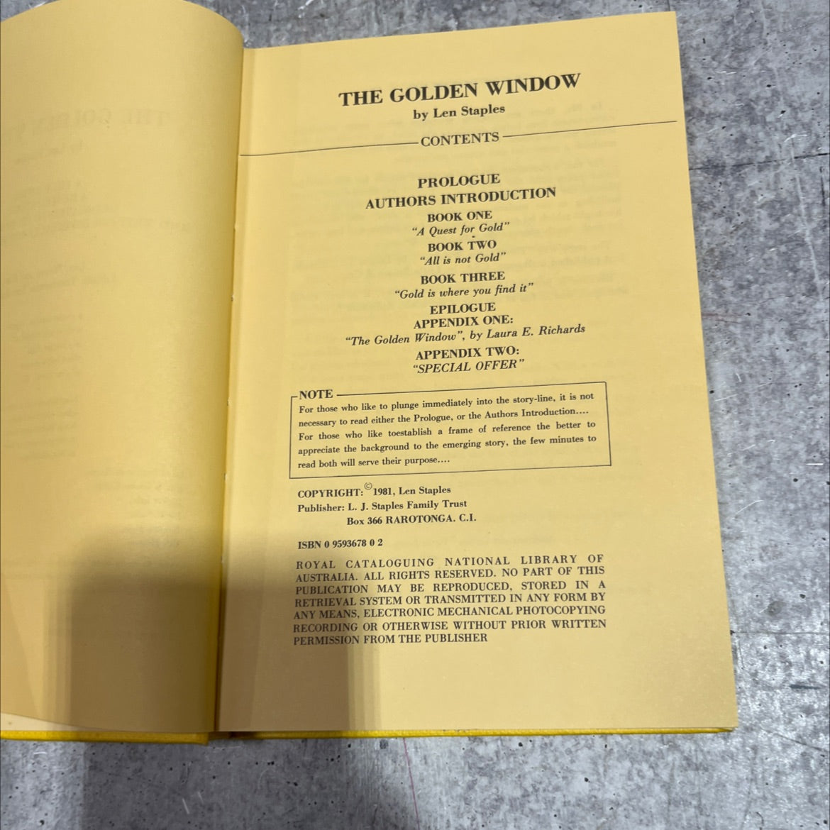 jo the golden window book, by len staples, 1970 Hardcover image 3