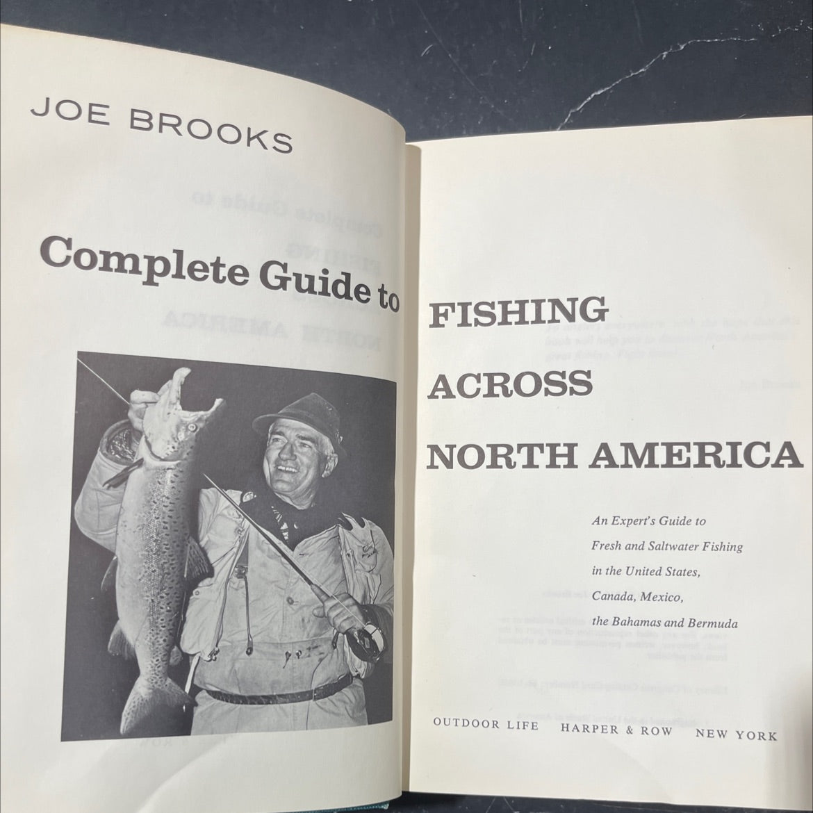 joe brooks complete guide to fishing across north america book, by Joe Brooks, 1966 Hardcover image 2