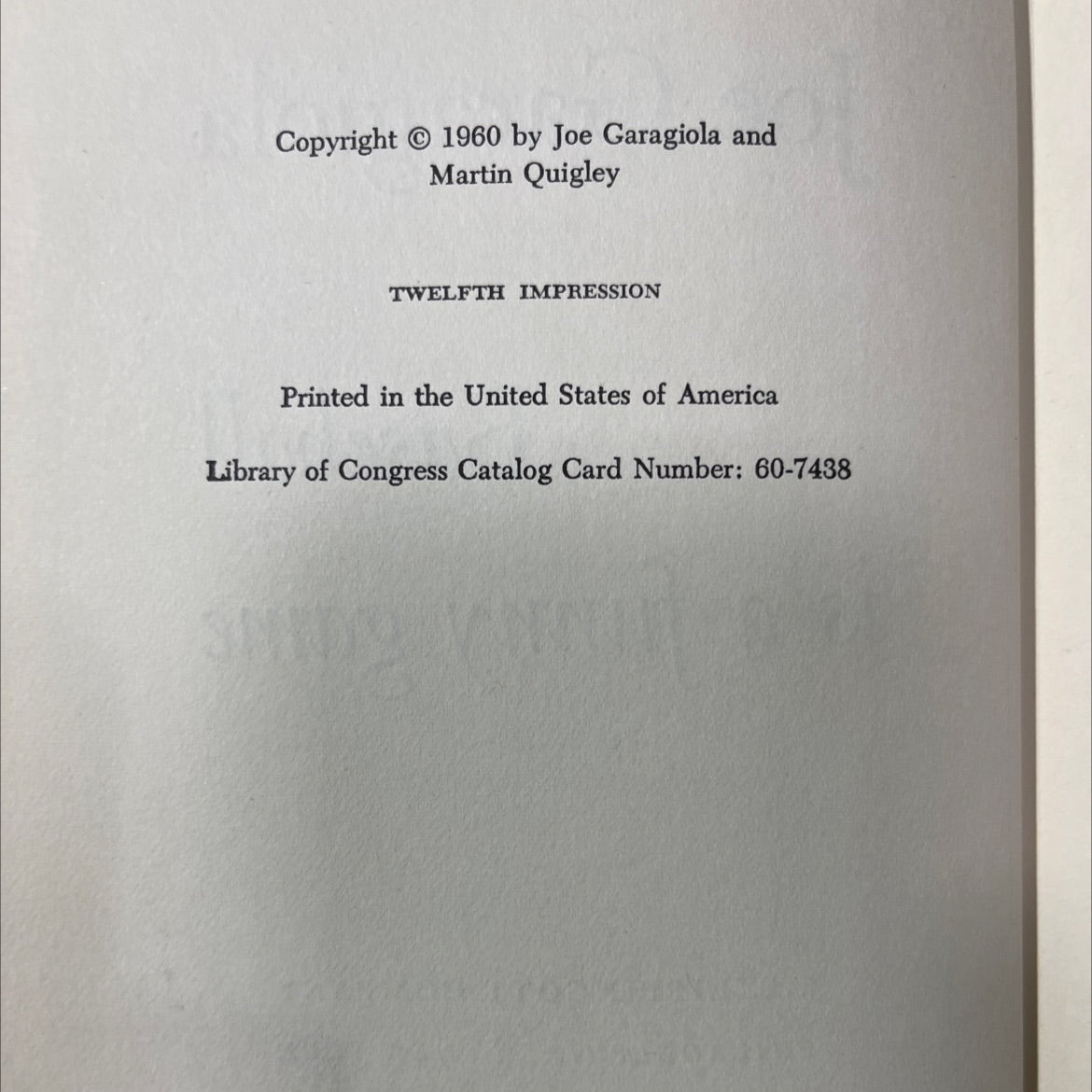 joe garagiola baseball is a funny game book, by Joe Garagiola, Martin Quigley, 1960 Hardcover image 3