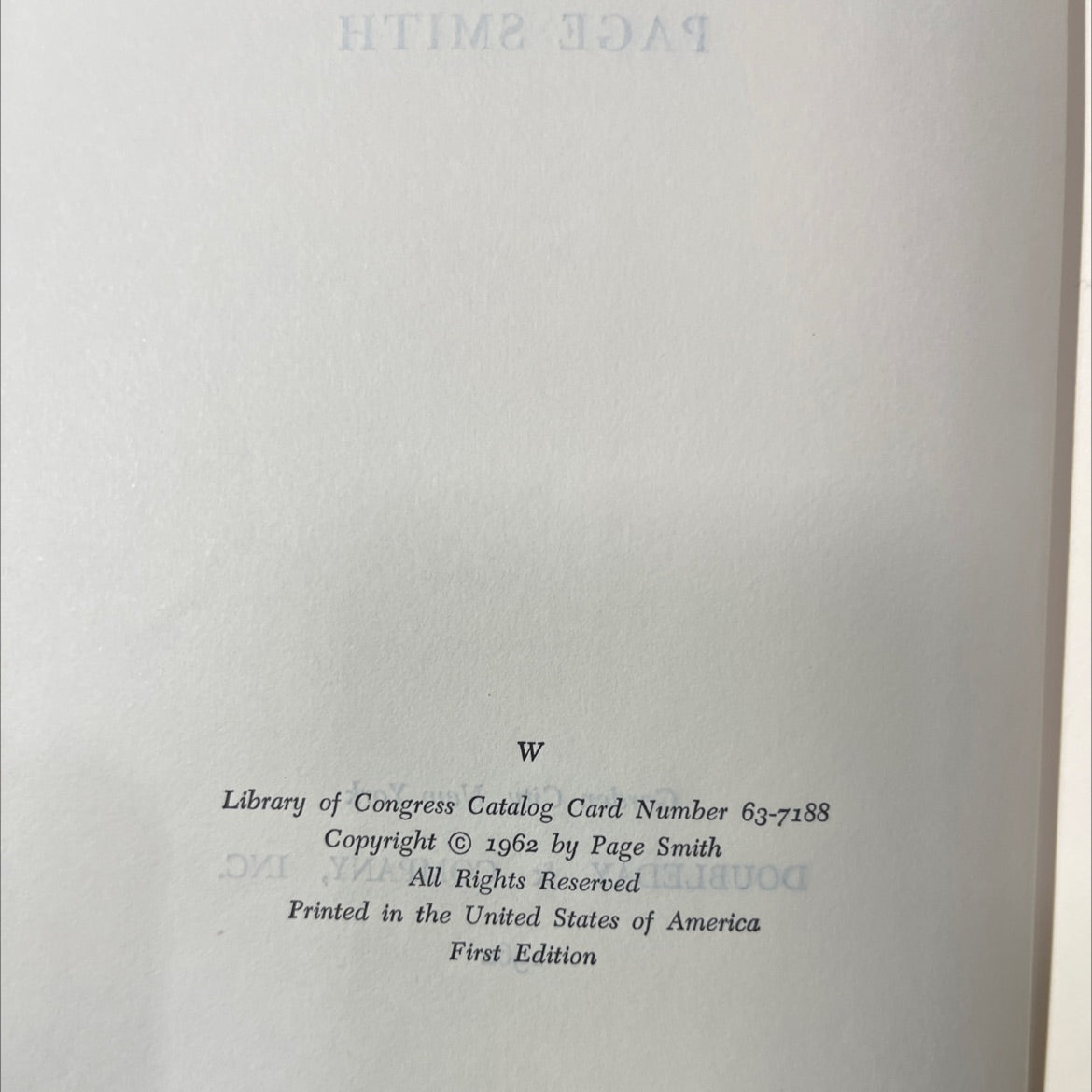 john adams book, by page smith, 1962 Hardcover image 3