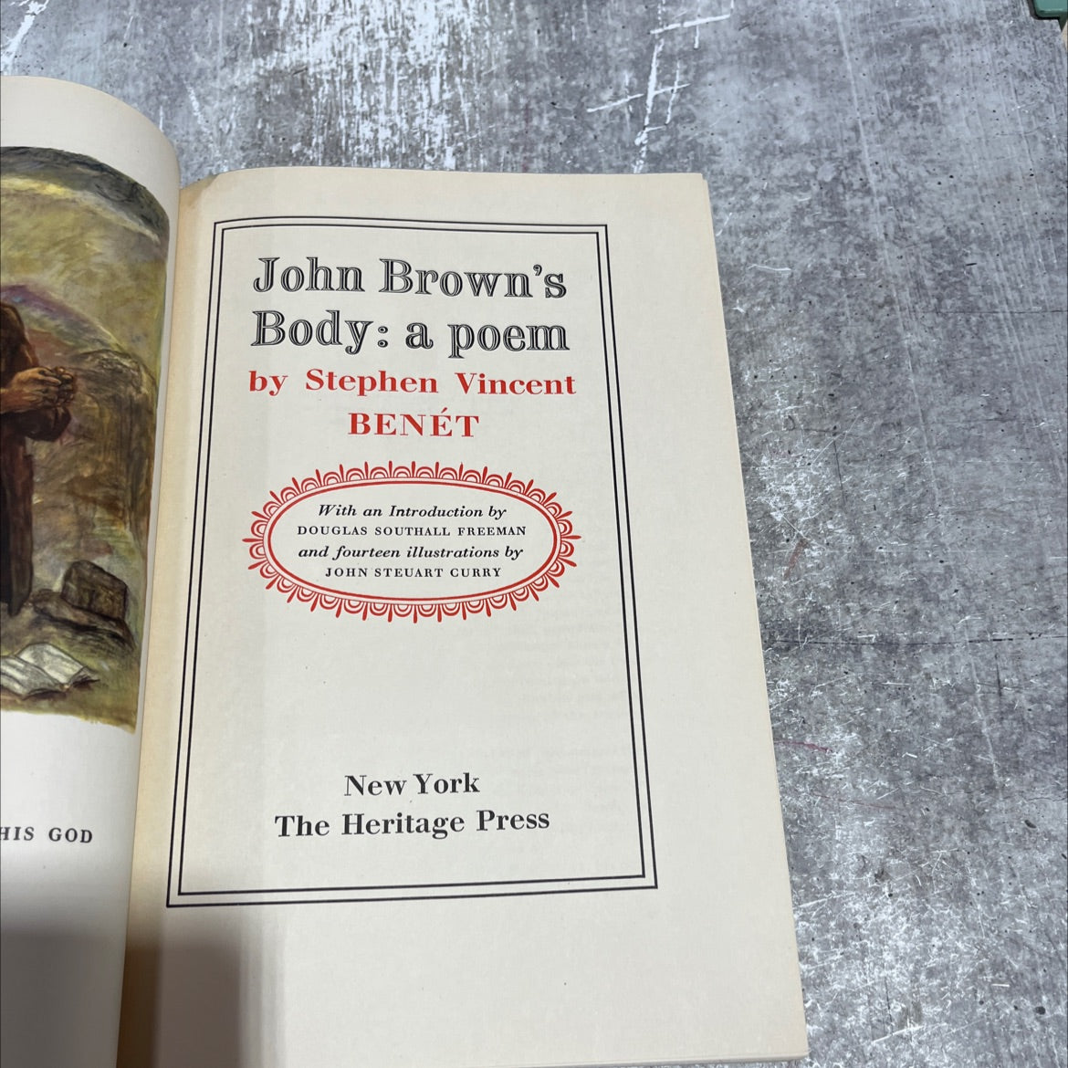 john brown's body: a poem book, by stephen vincent benét, 1948 Hardcover image 2