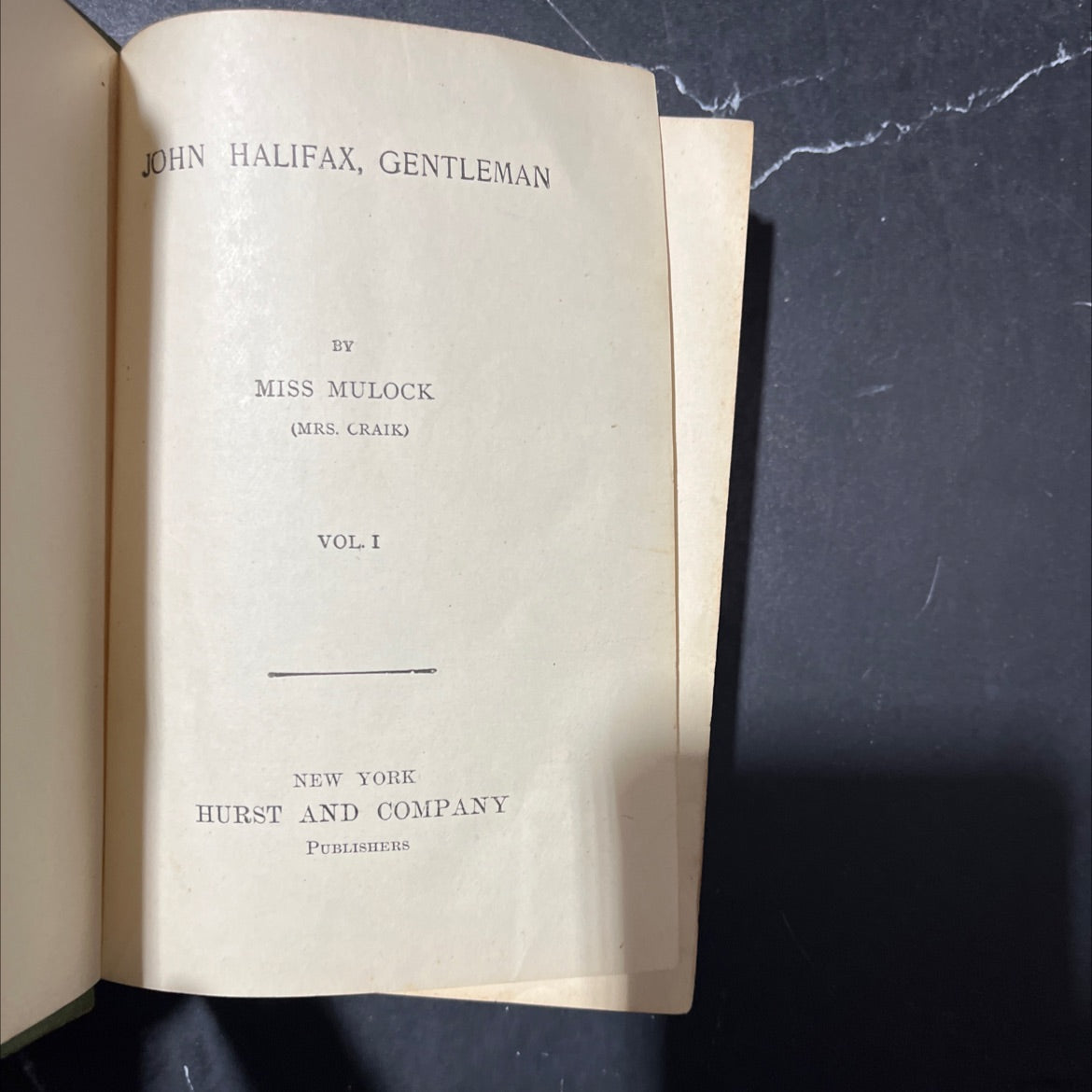 john halifax, gentleman book, by miss mulock (mrs. craik), 1970 Hardcover image 2