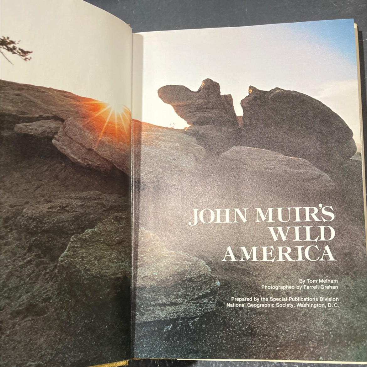 john muir's wild america book, by tom melham, 1976 Hardcover image 2