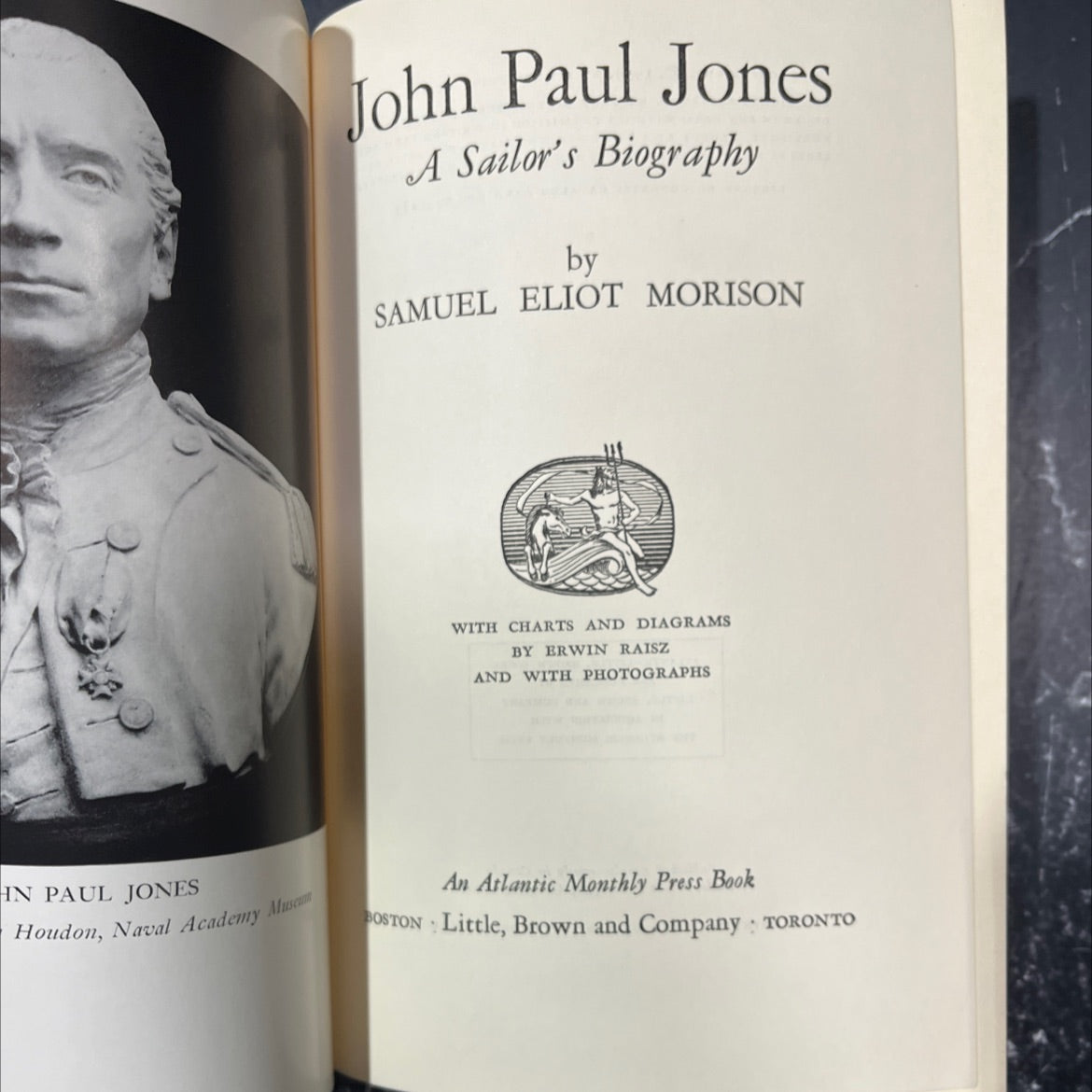 john paul jones a sailor's biography book, by samuel eliot morison, 1959 Hardcover image 2