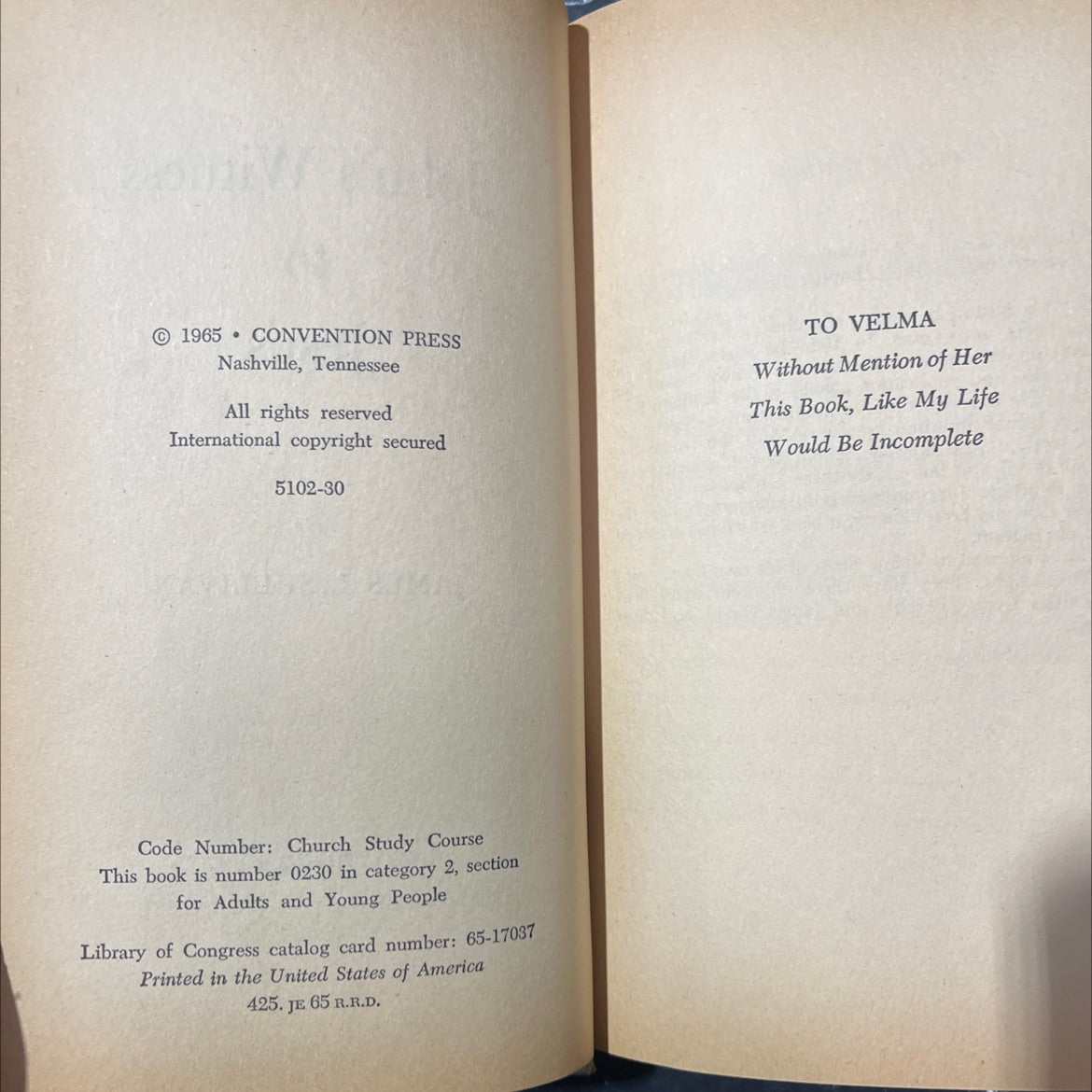 john's witness to jesus book, by james l. sullivan, 1965 Hardcover image 3