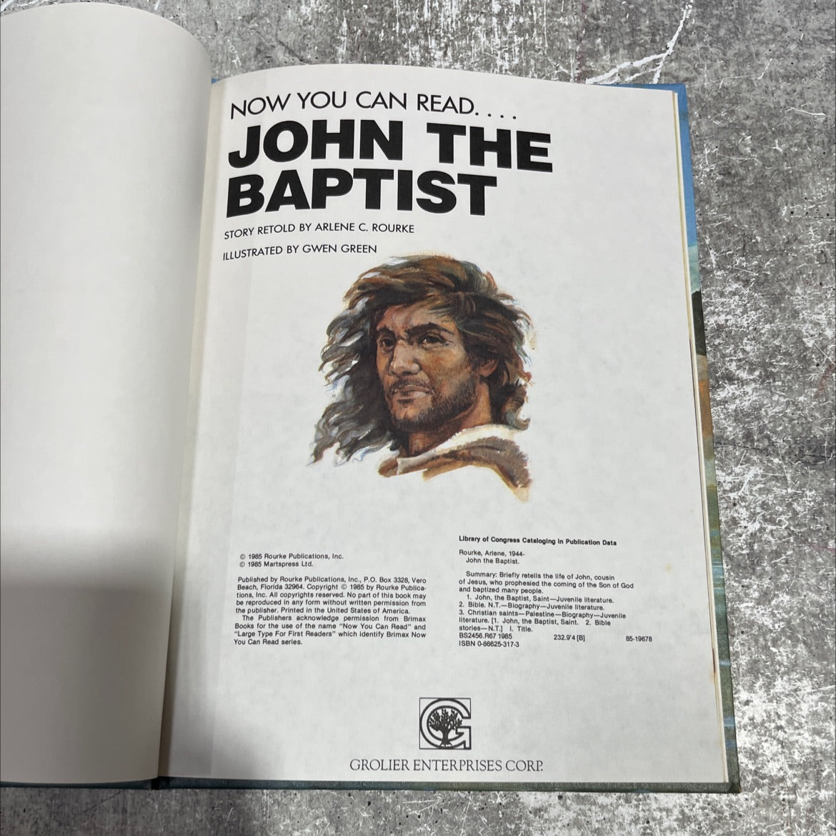 john the baptist book, by arlene c. rourke, 1985 Hardcover image 3