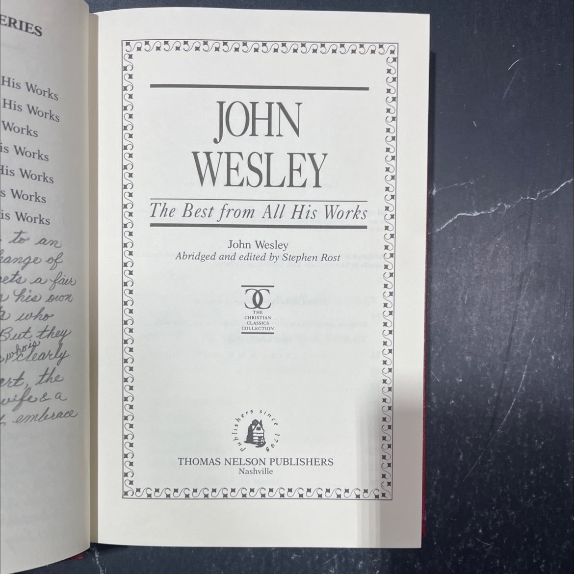john wesley the best from all his works book, by john wesley, 1989 Hardcover image 2