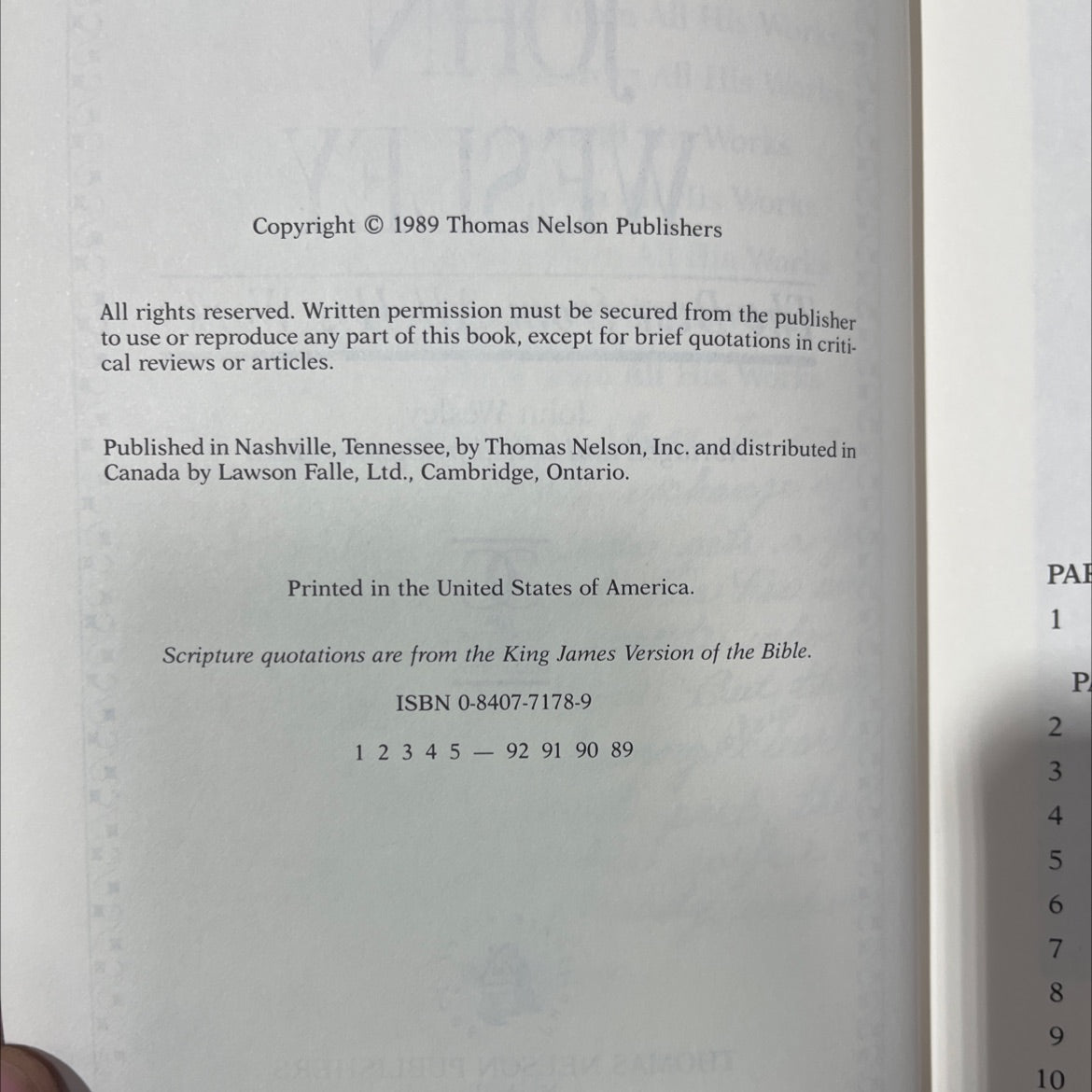 john wesley the best from all his works book, by john wesley, 1989 Hardcover image 3