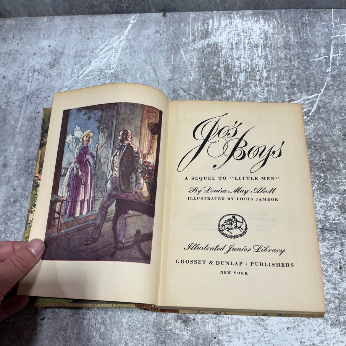 jos pay boys a sequel to \"little men\" book, by louisa may alcott, 1949 Hardcover image 2
