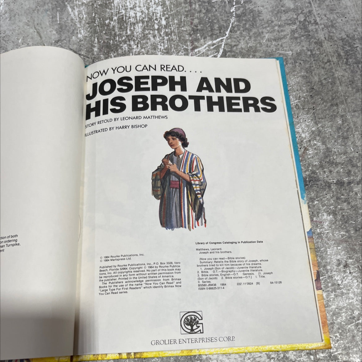 joseph and his brothers book, by leonard matthews, 1984 Hardcover image 3