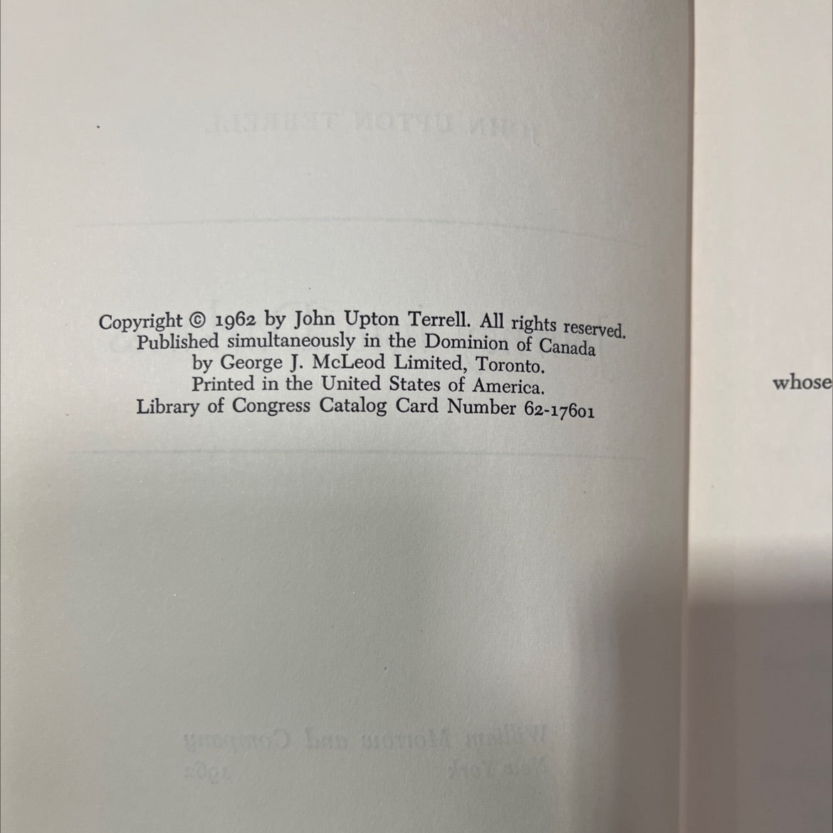 journey into darkness book, by john upton terrell, 1962 Hardcover image 3