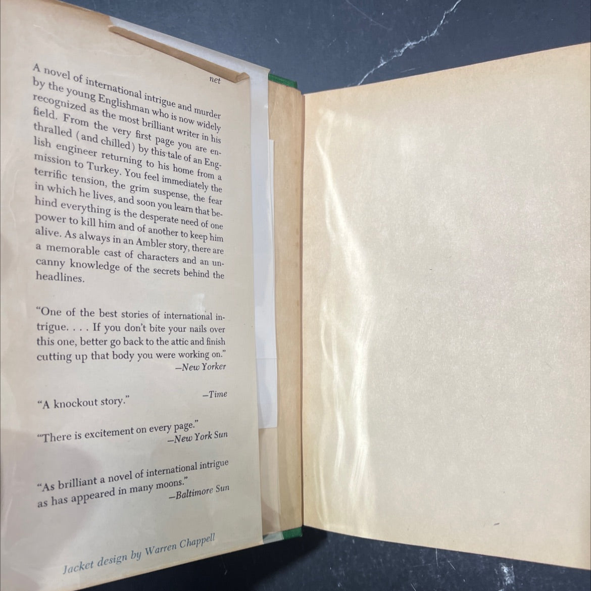 journey into fear book, by Eric Ambler, 1946 Hardcover image 4