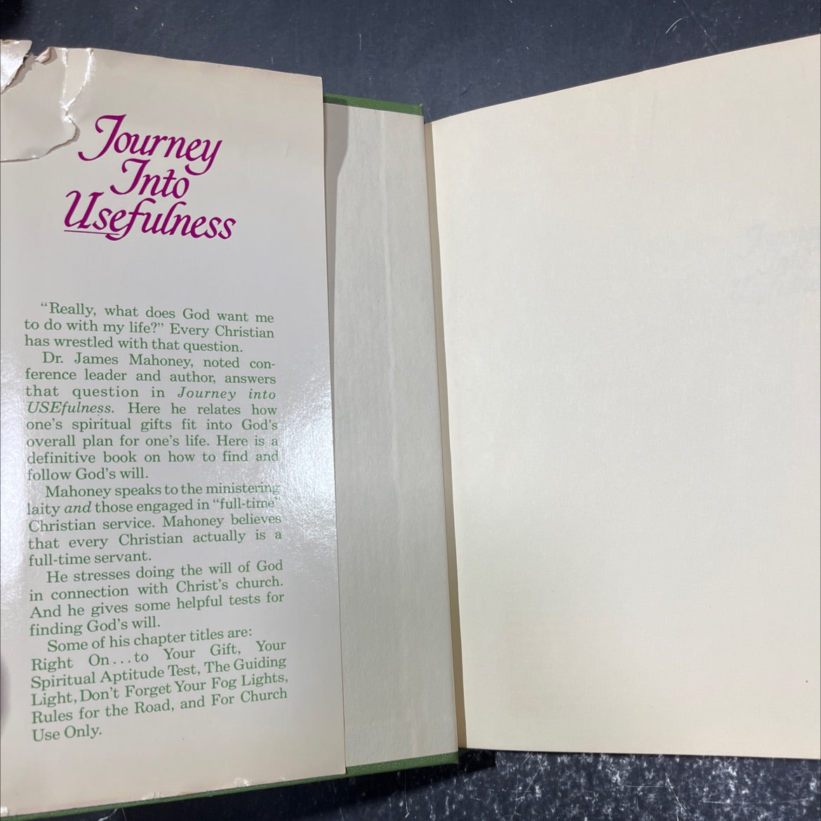 journey into usefulness book, by james mahoney, 1976 Hardcover image 4