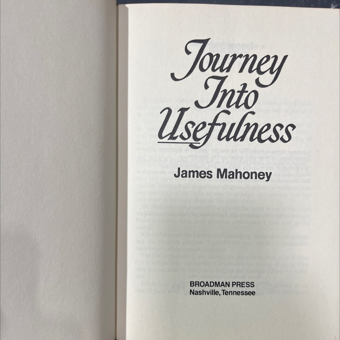 journey into usefulness book, by james mahoney, 1976 Hardcover image 2