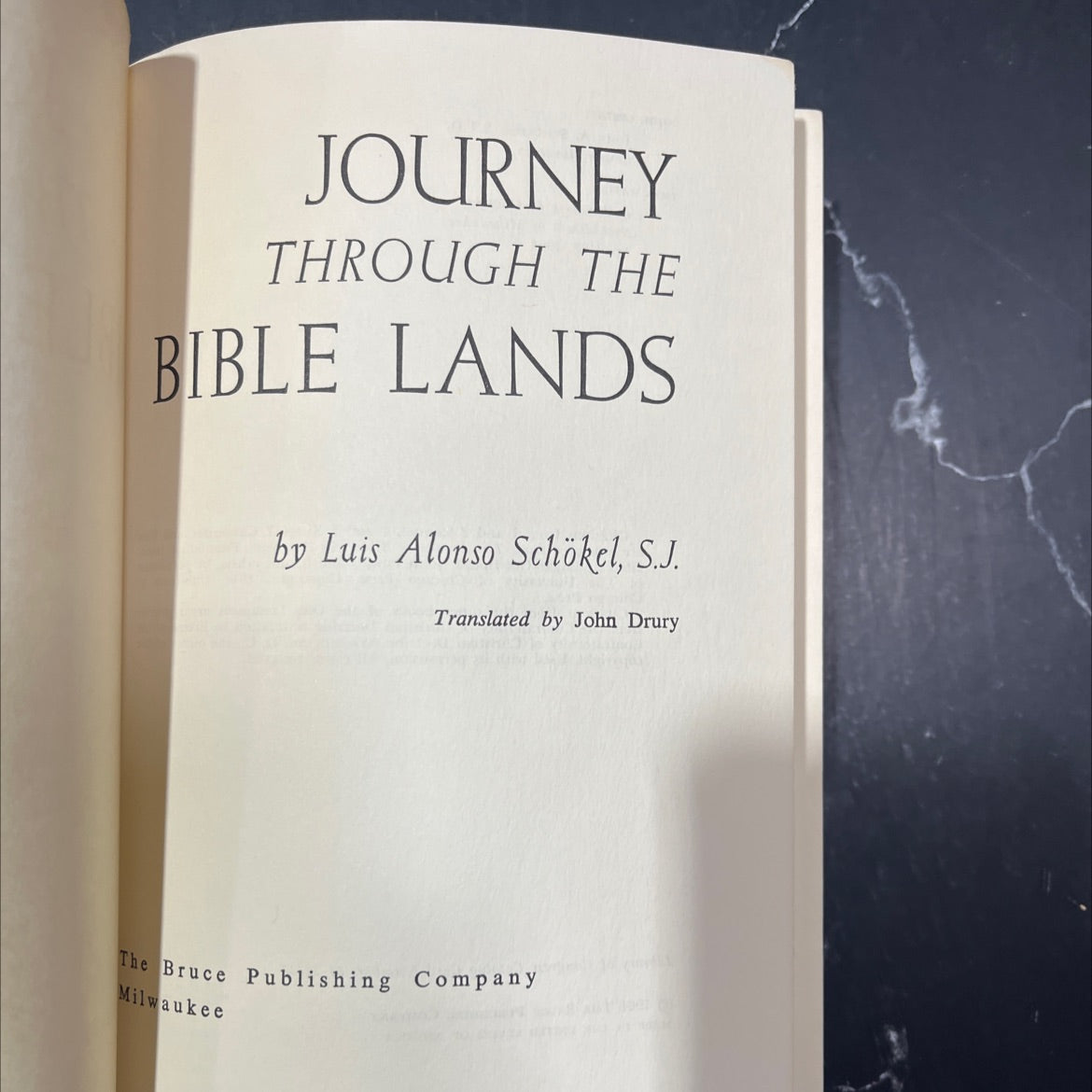 journey through the bible lands book, by luis alonso schökel, s.j., 1964 Hardcover image 2