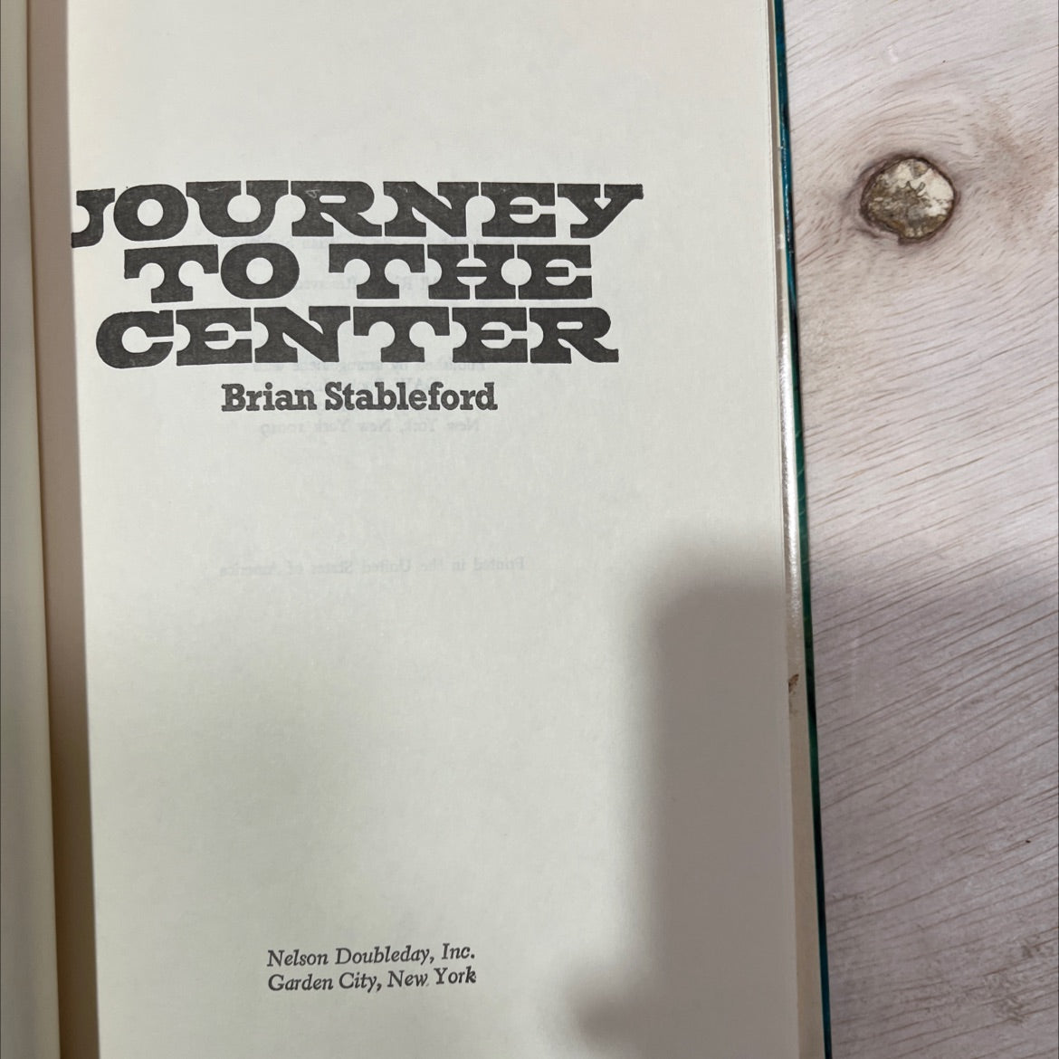 journey to the center book, by Brian Stableford, 1982 Hardcover, Vintage image 2