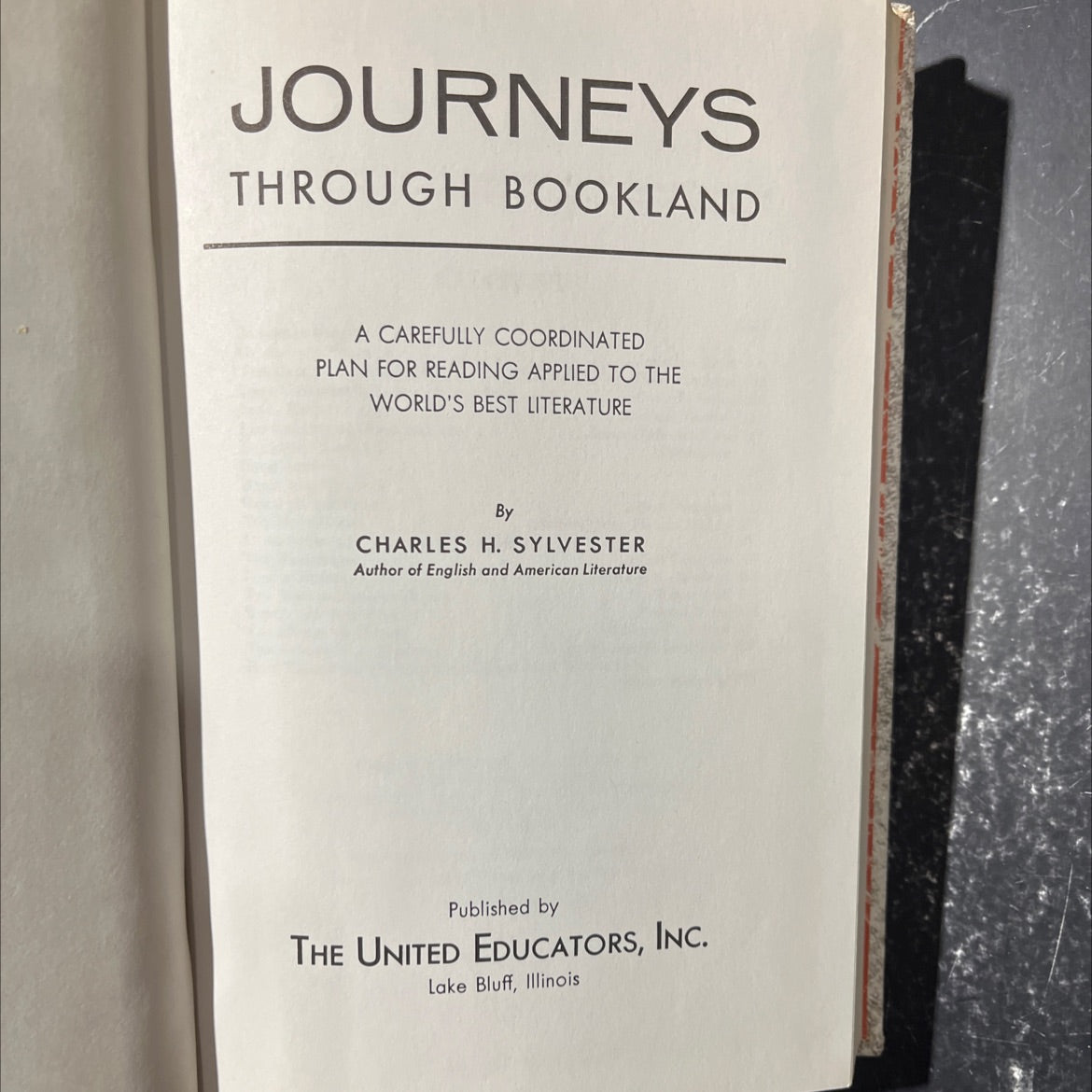 journeys through bookland book, by charles h. sylvester, 1970 Hardcover image 2