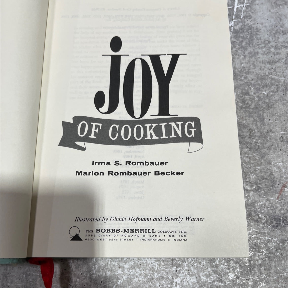 joy of cooking book, by Irma S. Rombauer, Marion Rombauer Becker, 1970 Hardcover image 2