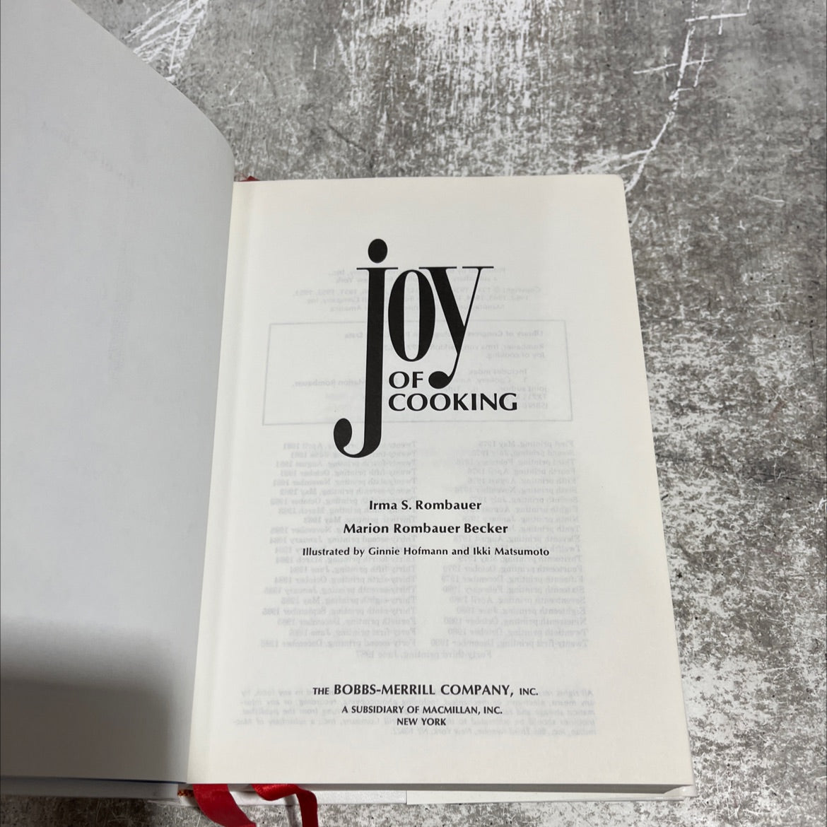 joy of cooking book, by Irma S. Rombauer, Marion Rombauer Becker, 1975 Hardcover image 2
