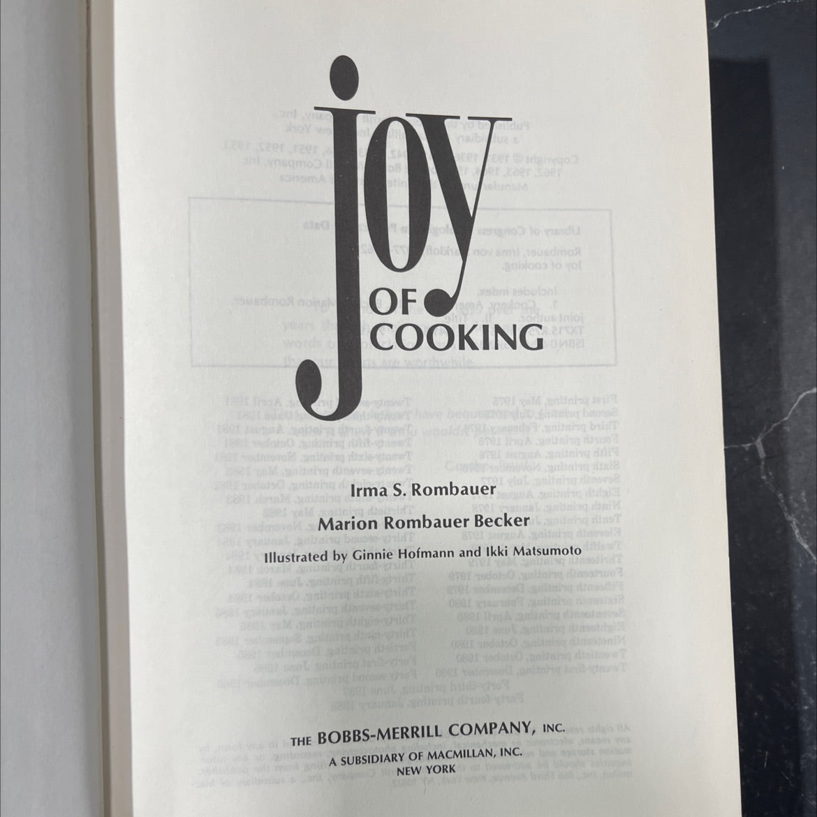 joy of cooking book, by irma s. rombauer, marion rombauer becker, 1984 Hardcover image 2