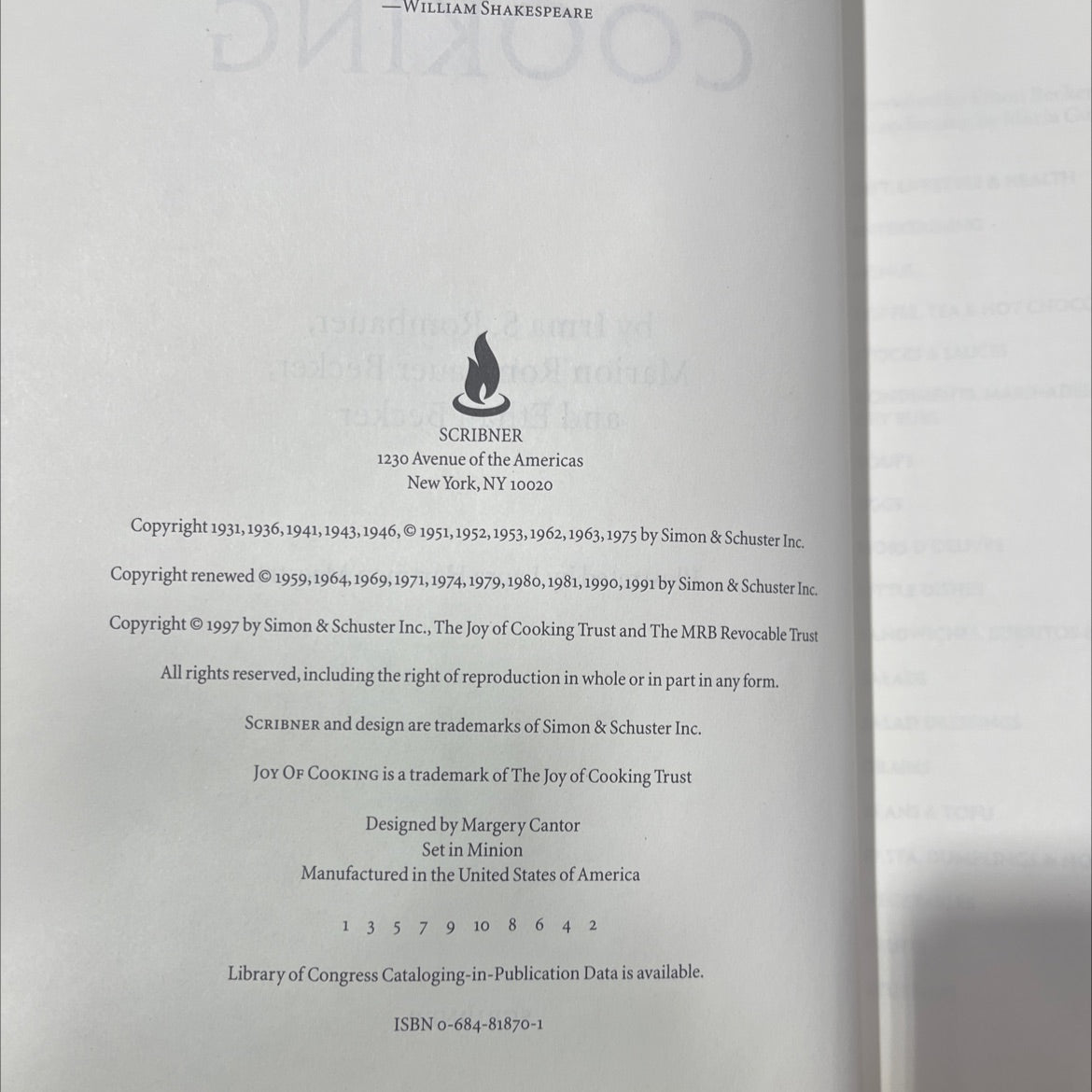 joy of cooking book, by irma s. rombauer, marion rombauer becker, ethan becker, 1997 Hardcover image 3