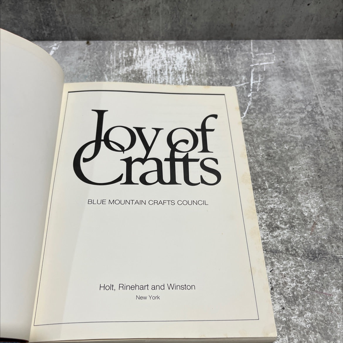 joy of crafts book, by blue mountain crafts council, 1975 Hardcover image 2