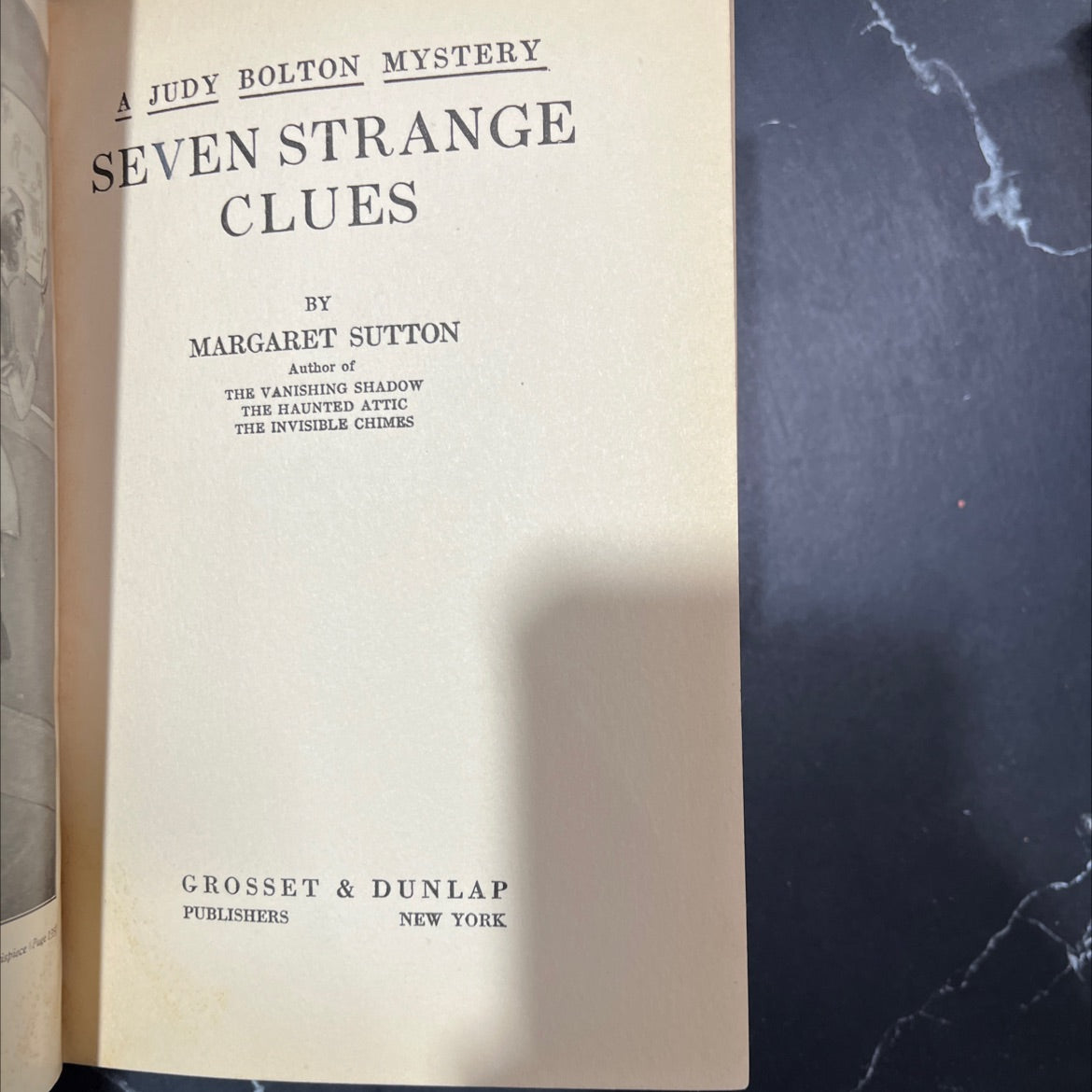 judy bolton mystery seven strange clues book, by margaret sutton, 1932 Hardcover image 2