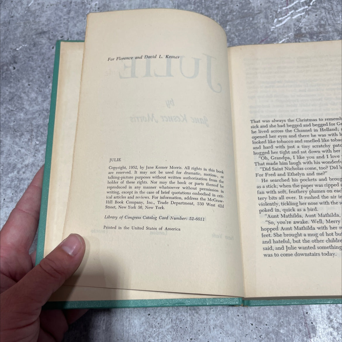 julie book, by jane kesner morris, 1952 Hardcover image 3