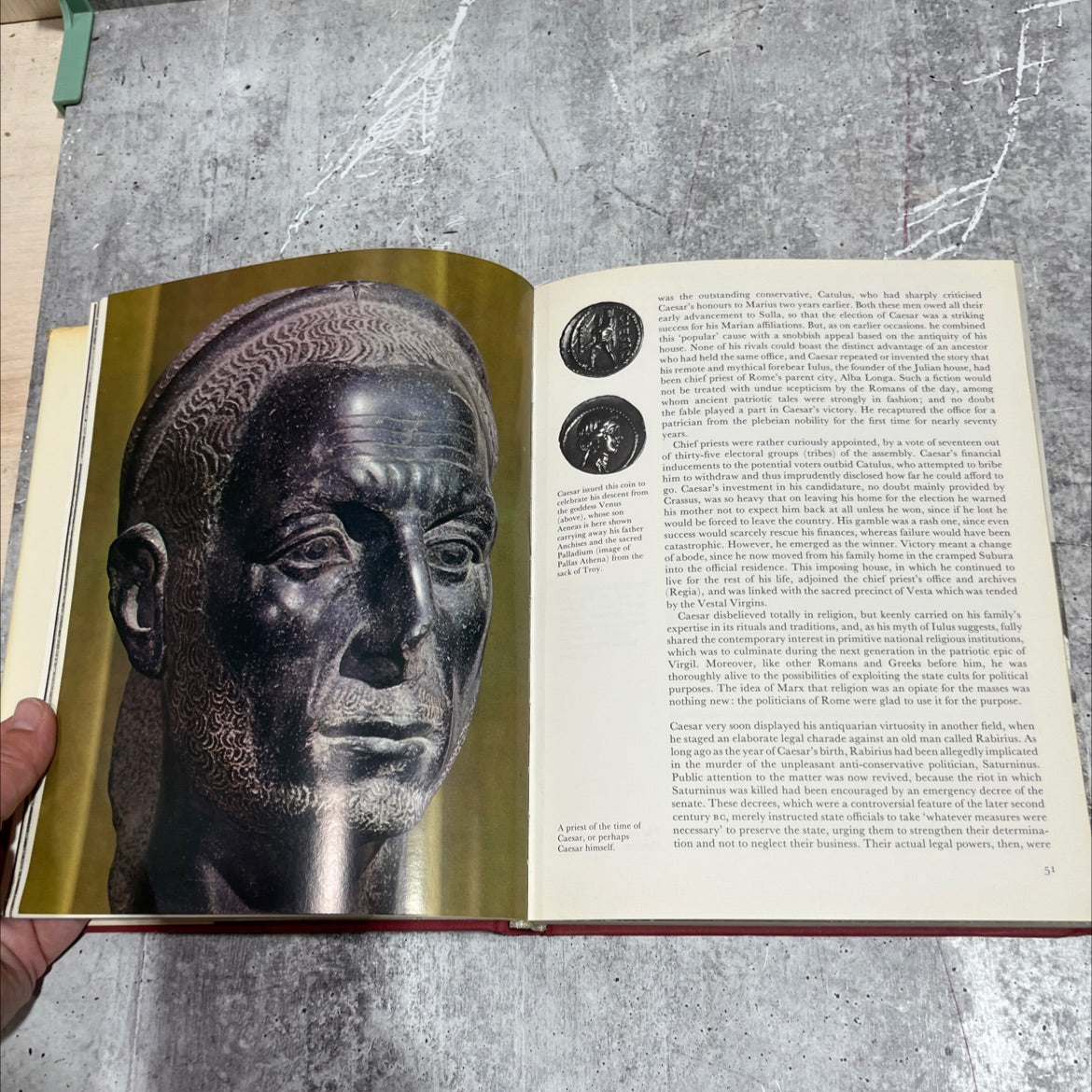 julius caesar book, by michael grant, 1969 Hardcover image 4