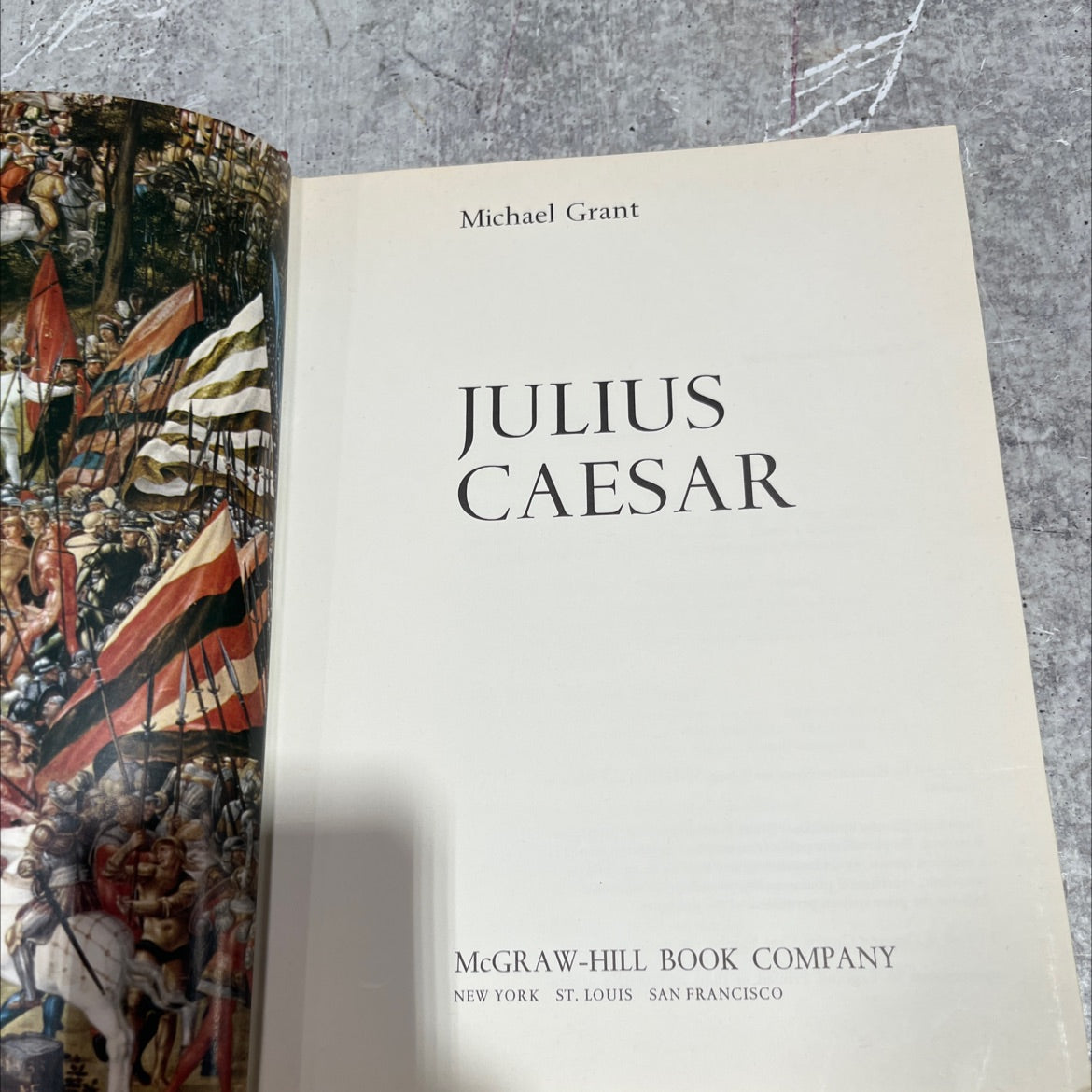 julius caesar book, by michael grant, 1969 Hardcover image 2