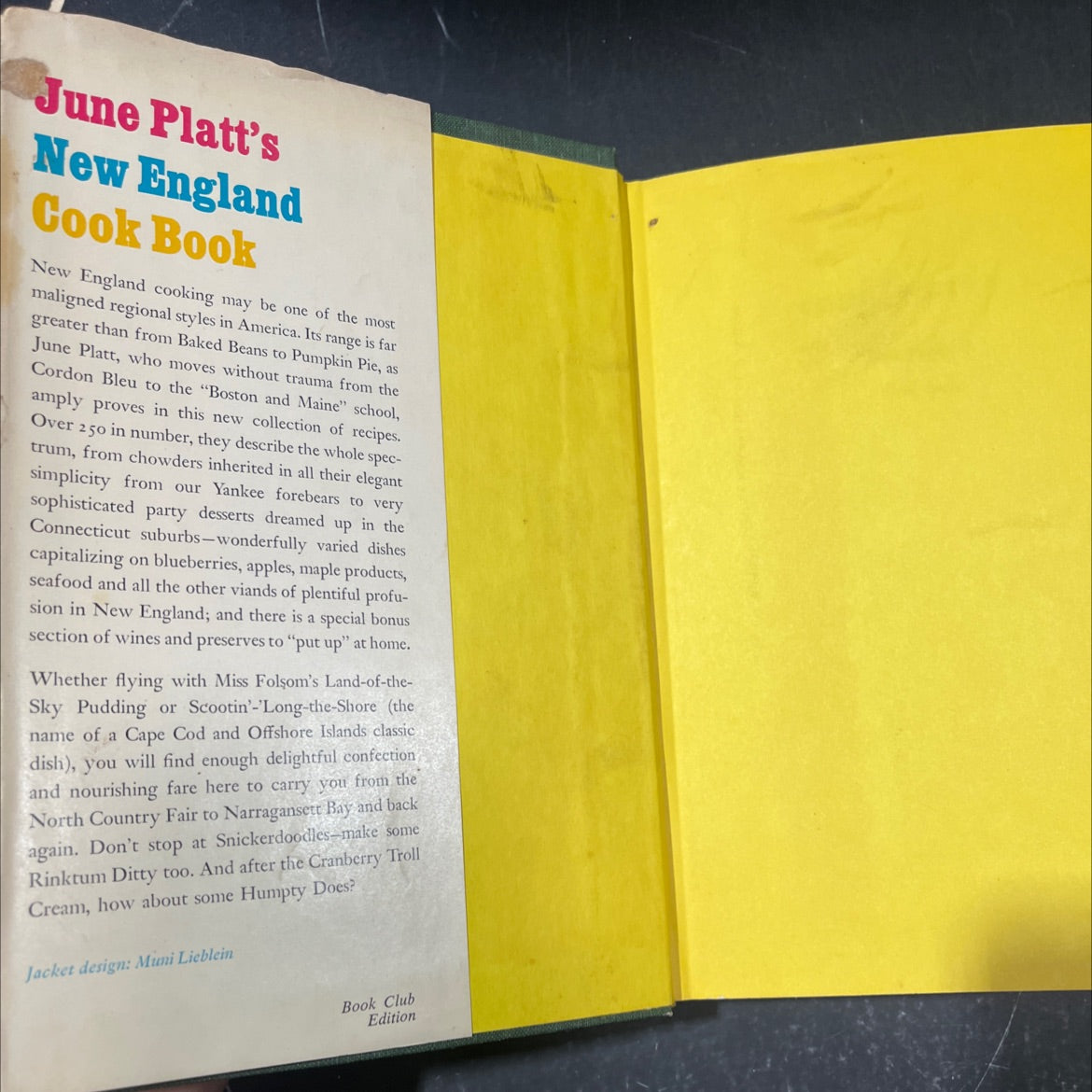june platt's new england cook book book, by june platt, 1971 Hardcover image 4