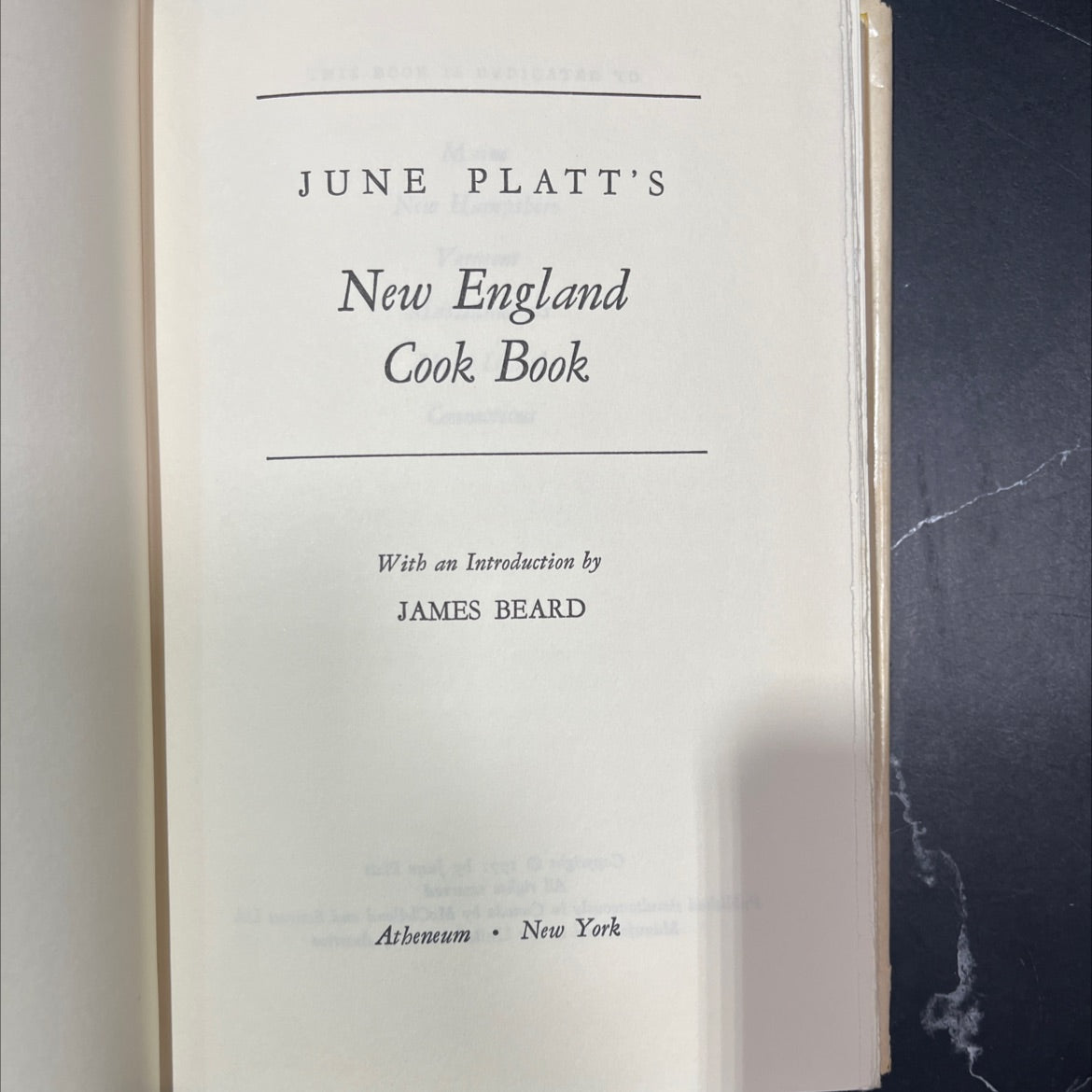june platt's new england cook book book, by june platt, 1971 Hardcover image 2