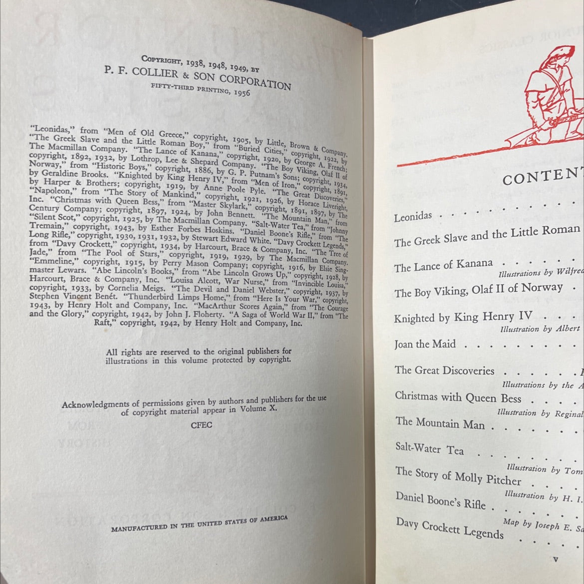junior classics volume eight popular edition illustrated stories from history book, by Mabel Williams, Marcia Dalphin, image 3