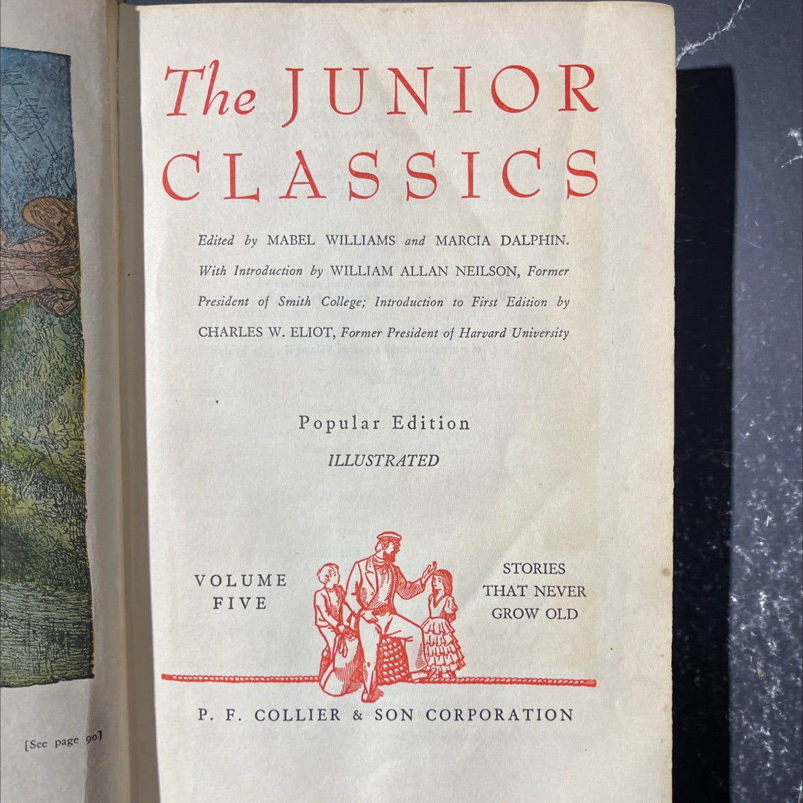 junior classics volume five illustrated stories that never grow old book, by various, 1957 Hardcover image 2