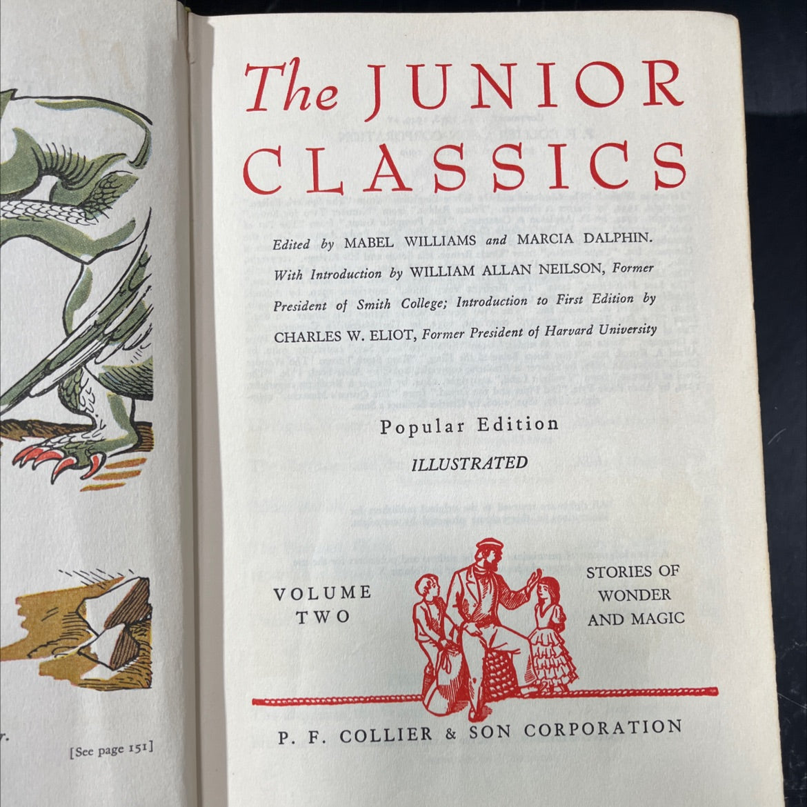 junior classics volume two popular edition illustrated stories of wonder and magic book, by mabel williams, marcia image 2