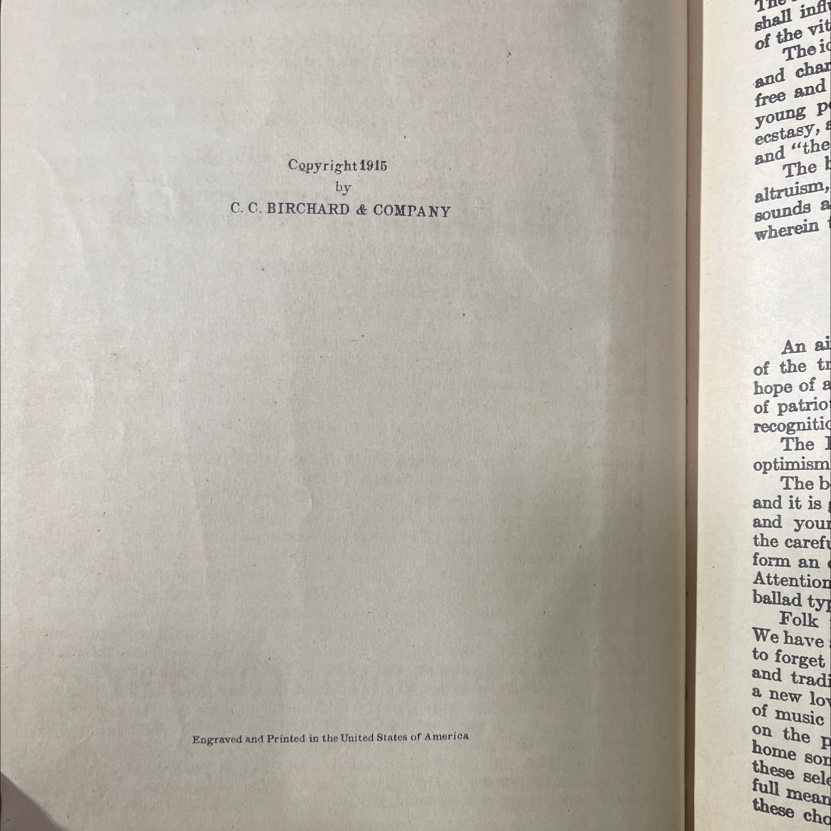 junior lavrel songs students' edition book, by m. teresa armitage, 1915 Hardcover image 3
