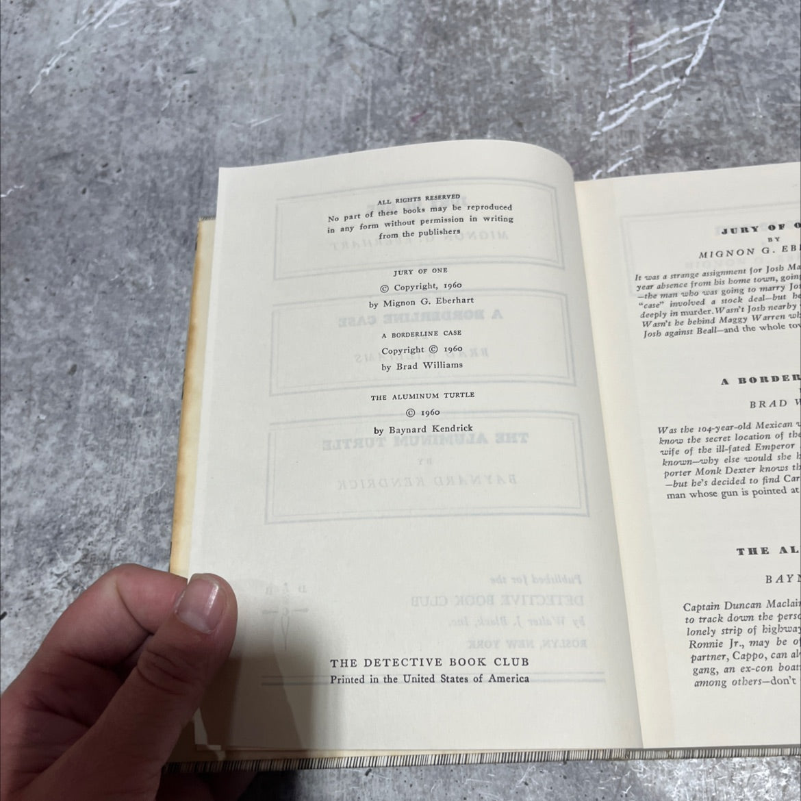 jury of one book, by Mignon G. Eberhart, 1960 Hardcover image 3