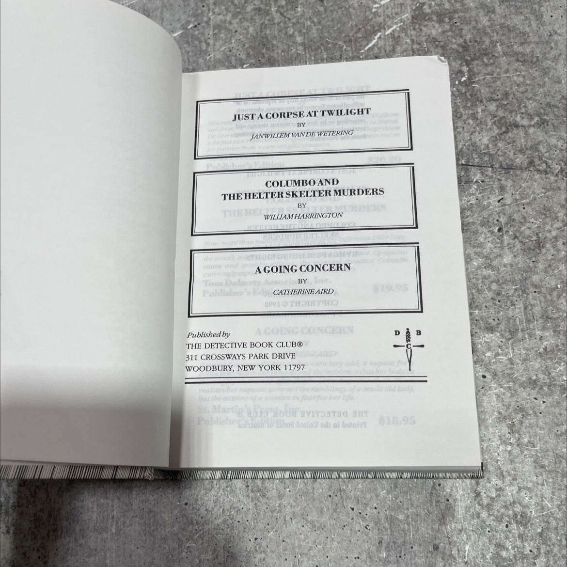 just a corpse at twilight book, by janwillem van de wetering, 1994 Hardcover image 2