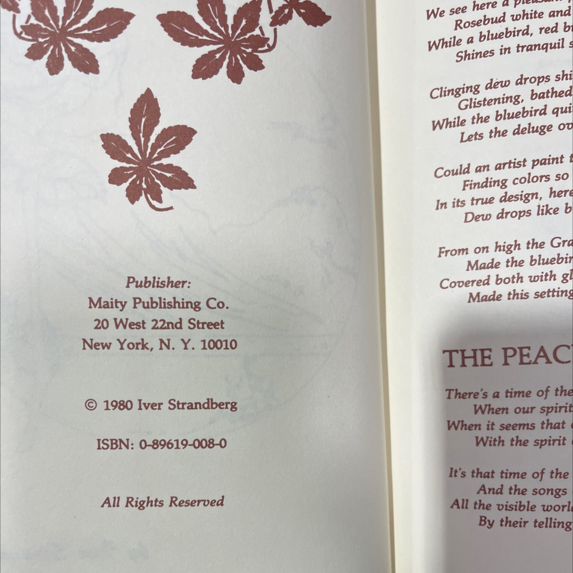 just a rosebud book, by Iver Strandberg, 1980 Hardcover image 3