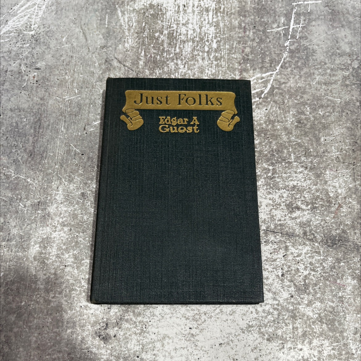 just folks book, by edgar a. guest, 1917 Hardcover image 1
