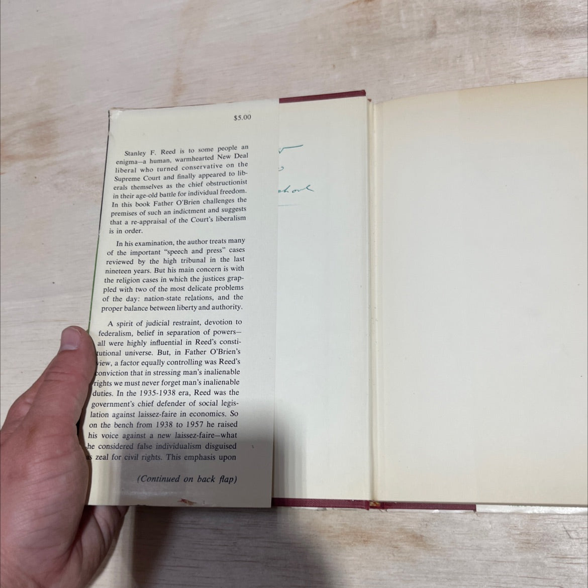 justice reed and the first amendment the religion clauses book, by f. william o'brien, s.j., 1958 Hardcover image 4