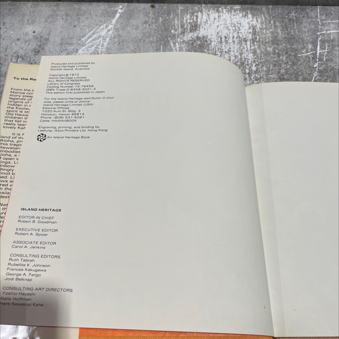 kahala where the rainbow ends book, by Guy and Pam Buffet, 1973 Hardcover image 3