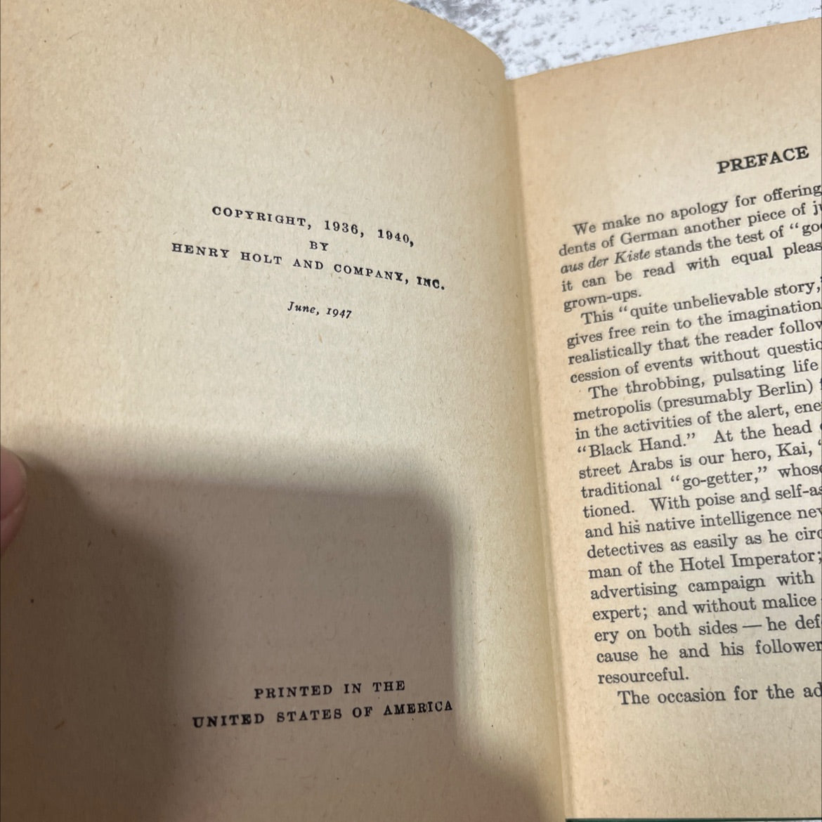 kai aus der kiste eine ganz unglaubliche geschichte book, by wolf durian, 1947 Hardcover image 3